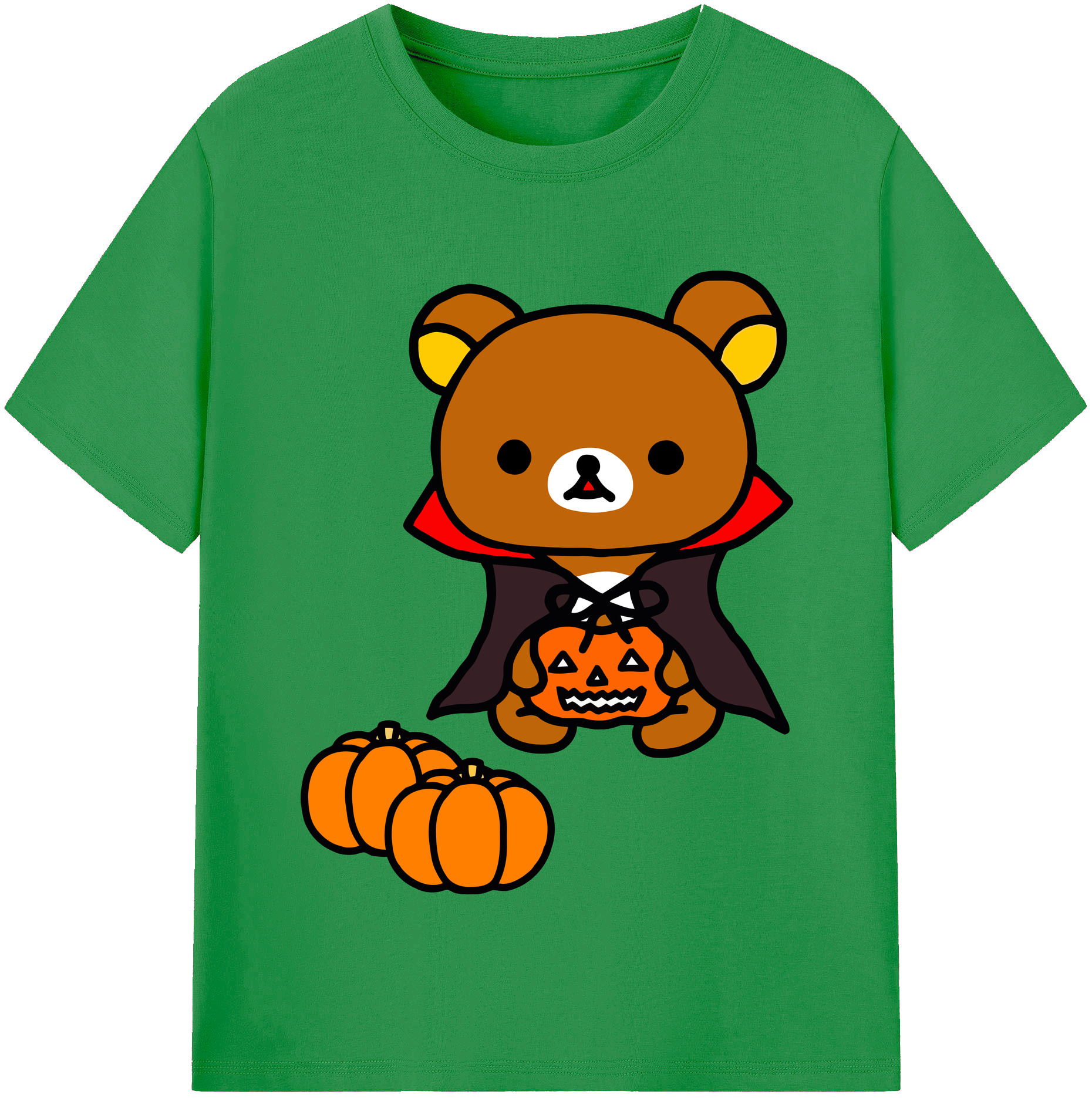 （画像用） リラックマ リラックマ キイロイトリ Rilakkuma Korilakkuma Kiiroitori レディースカジュアルプリントTシャツ（綿100％）