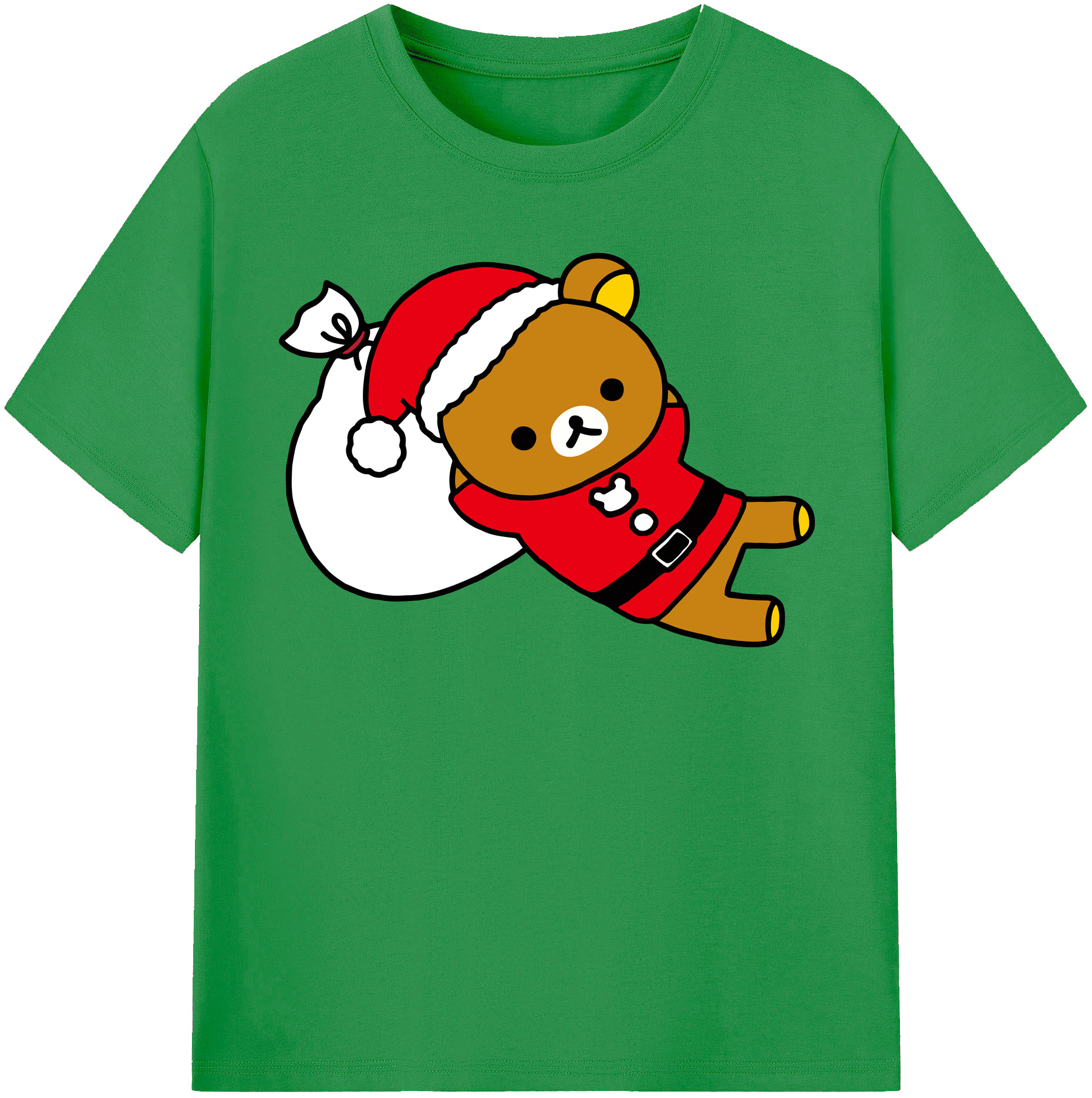 （画像用） リラックマ リラックマ キイロイトリ Rilakkuma Korilakkuma Kiiroitori レディースカジュアルプリントTシャツ（綿100％）