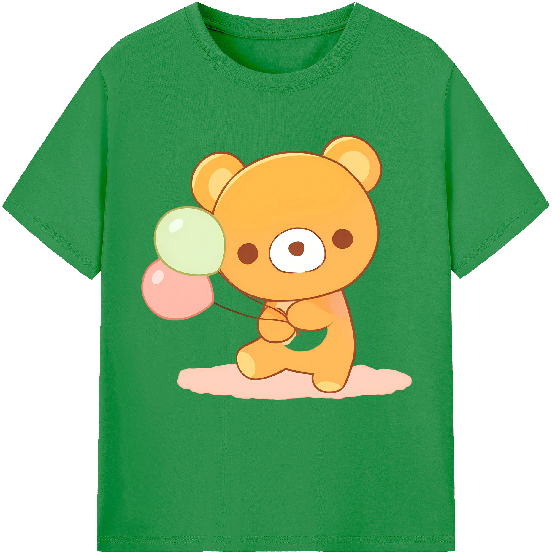 （画像用） リラックマ リラックマ キイロイトリ Rilakkuma Korilakkuma Kiiroitori レディースカジュアルプリントTシャツ（綿100％）