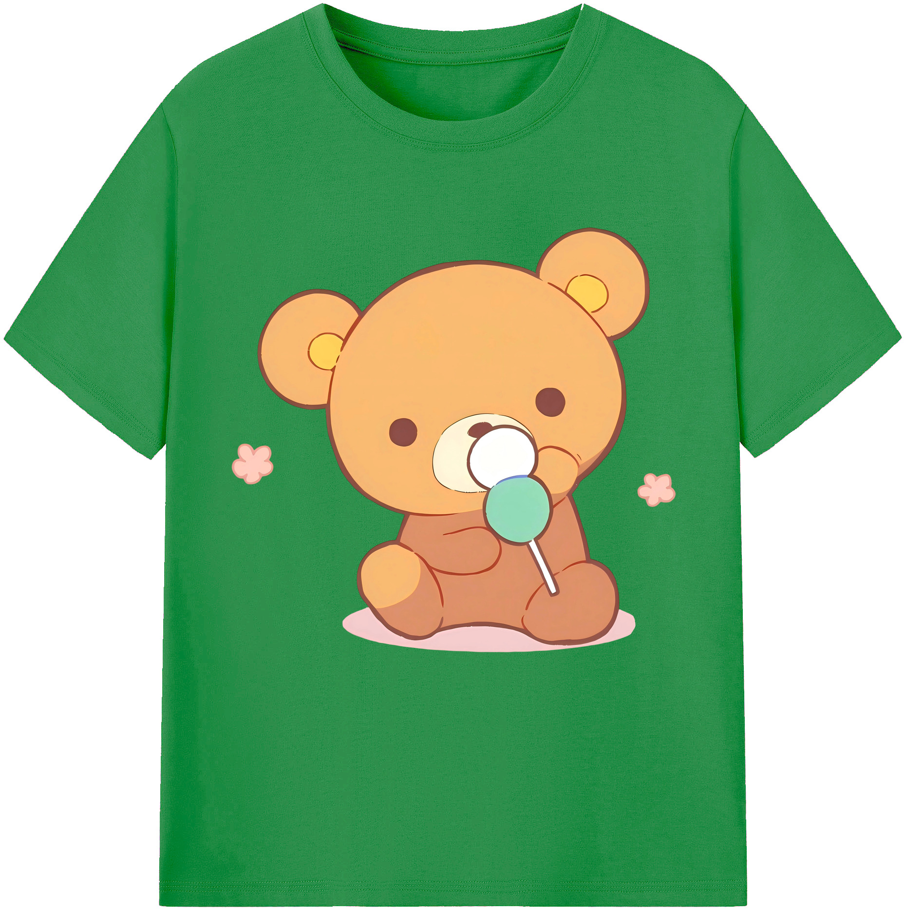 （画像用） リラックマ リラックマ キイロイトリ Rilakkuma Korilakkuma Kiiroitori レディースカジュアルプリントTシャツ（綿100％）