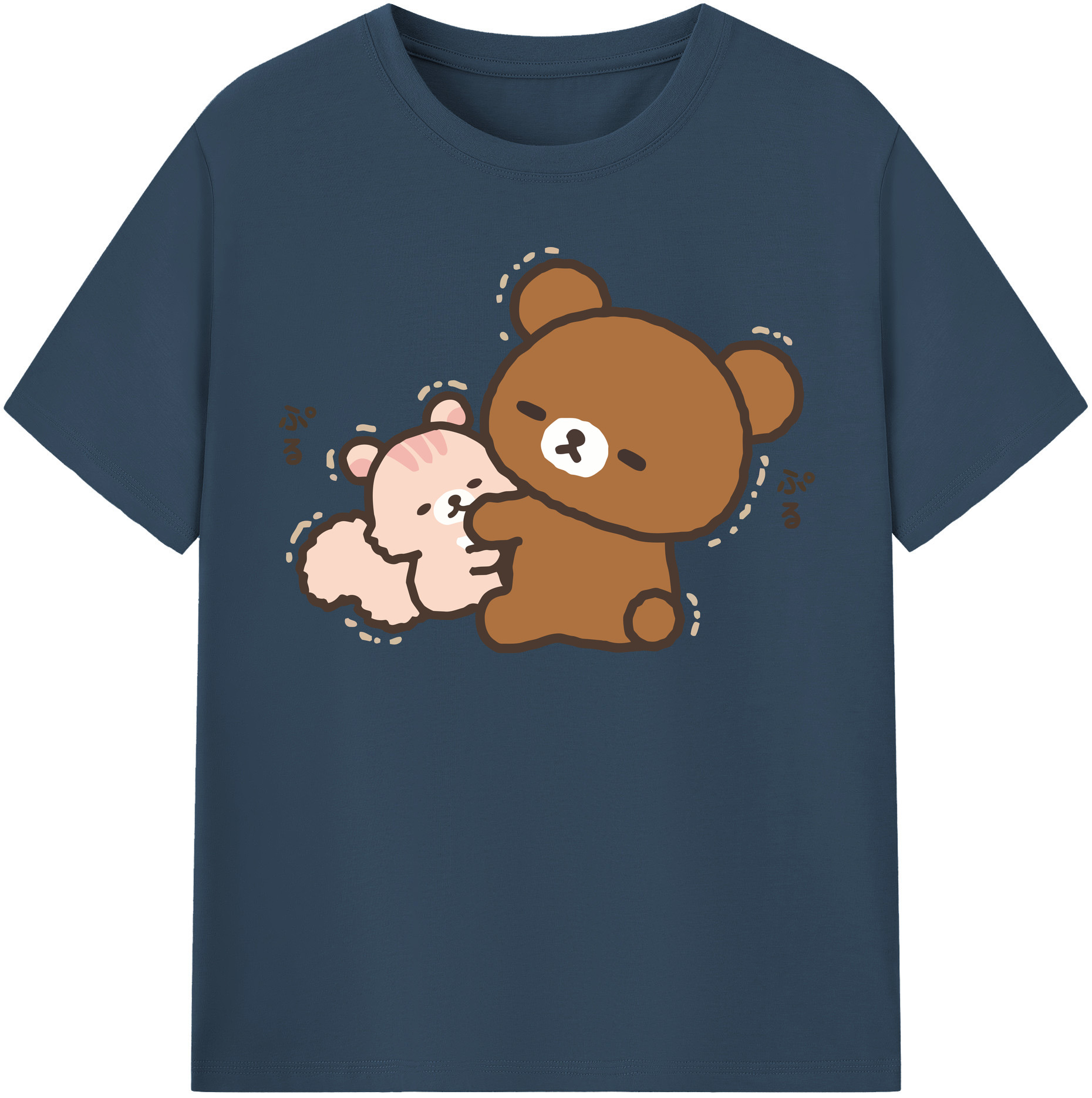 （画像用） リラックマ リラックマ キイロイトリ Rilakkuma Korilakkuma Kiiroitori レディースカジュアルプリントTシャツ（綿100％）