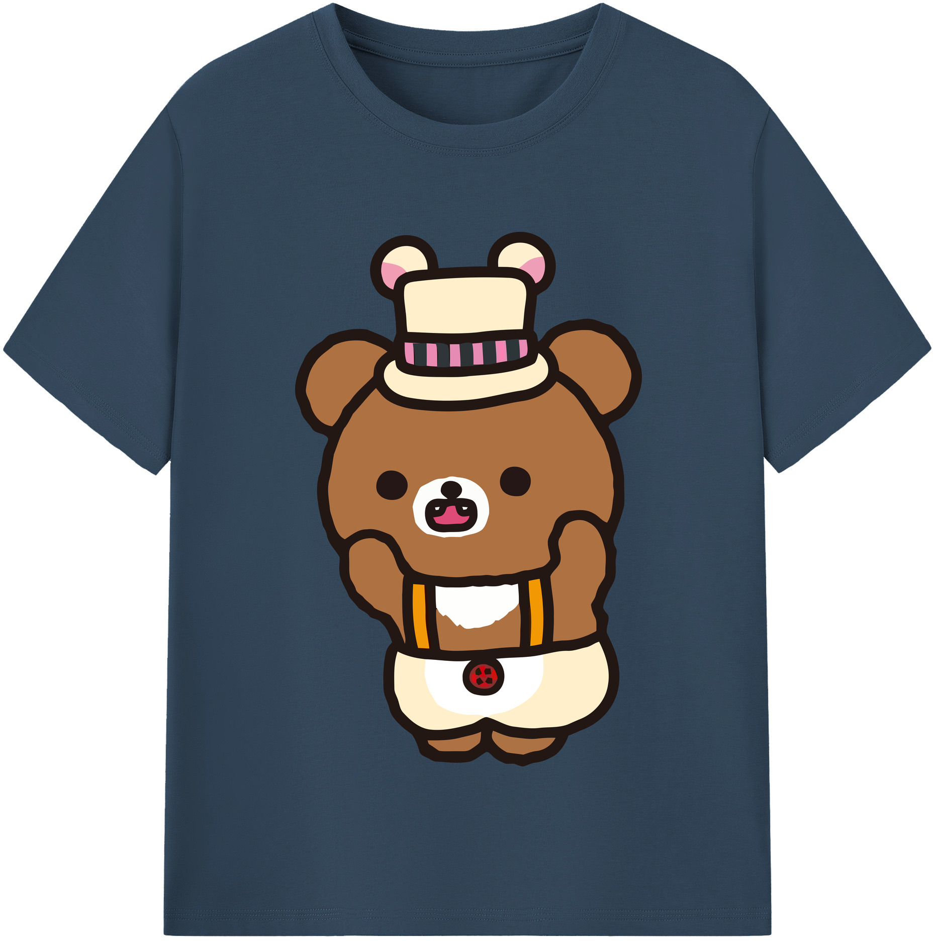 （画像用） リラックマ リラックマ キイロイトリ Rilakkuma Korilakkuma Kiiroitori レディースカジュアルプリントTシャツ（綿100％）