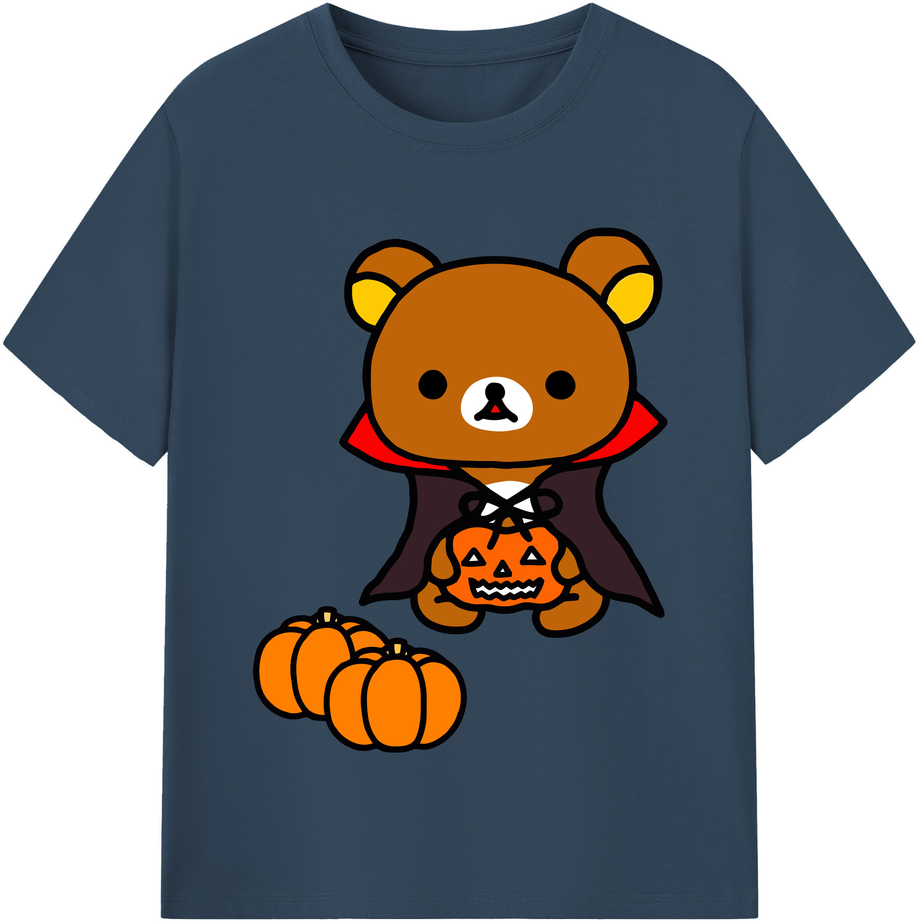 （画像用） リラックマ リラックマ キイロイトリ Rilakkuma Korilakkuma Kiiroitori レディースカジュアルプリントTシャツ（綿100％）