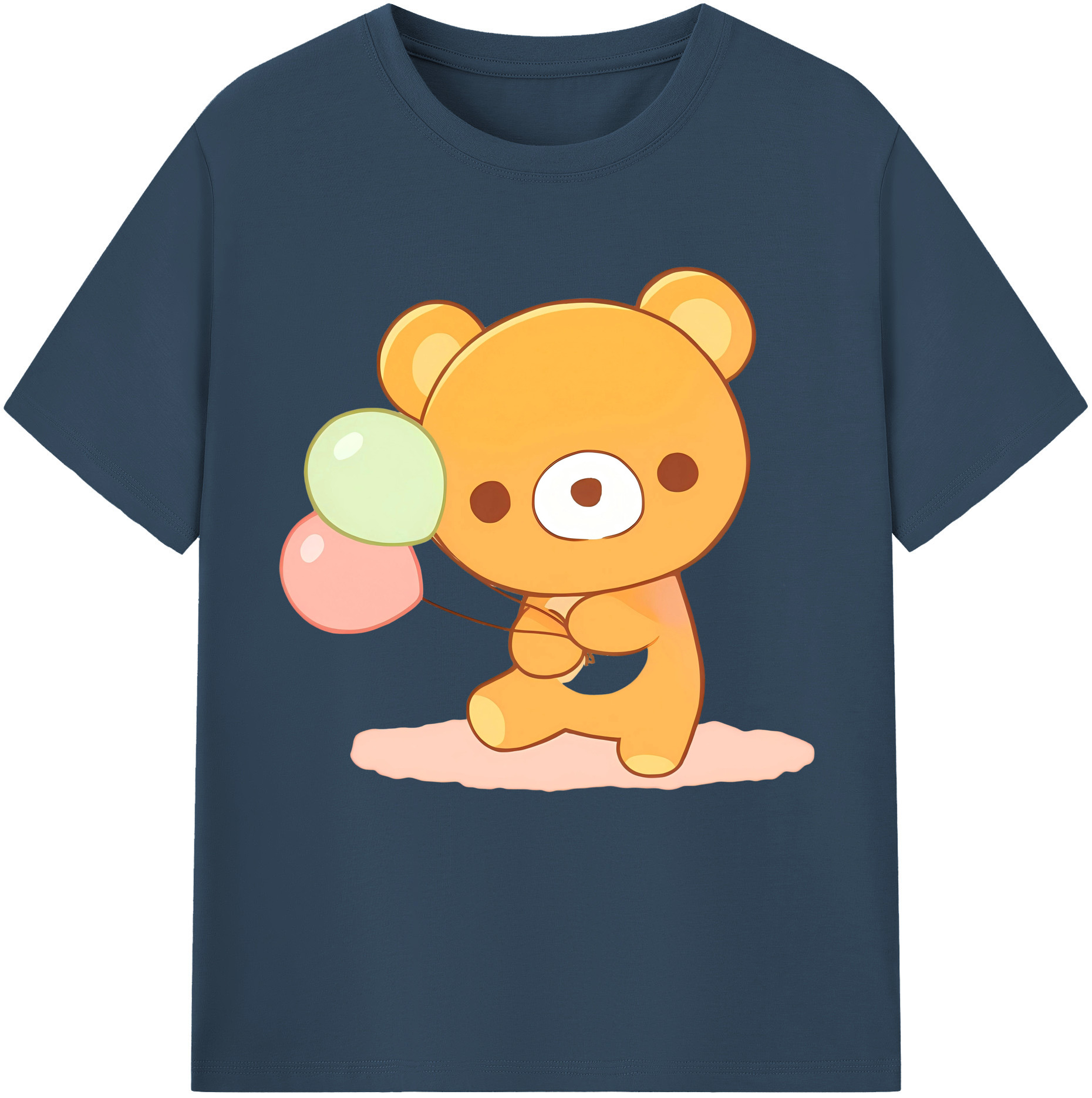 （画像用） リラックマ リラックマ キイロイトリ Rilakkuma Korilakkuma Kiiroitori レディースカジュアルプリントTシャツ（綿100％）