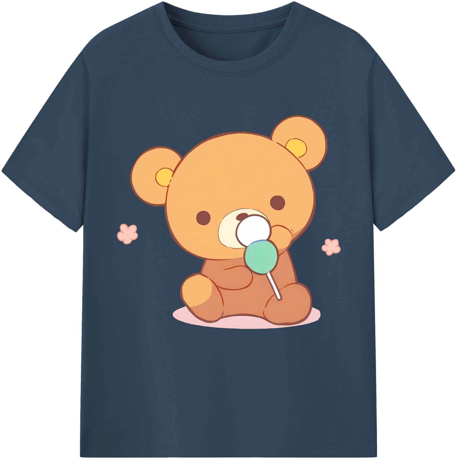 （画像用） リラックマ リラックマ キイロイトリ Rilakkuma Korilakkuma Kiiroitori レディースカジュアルプリントTシャツ（綿100％）