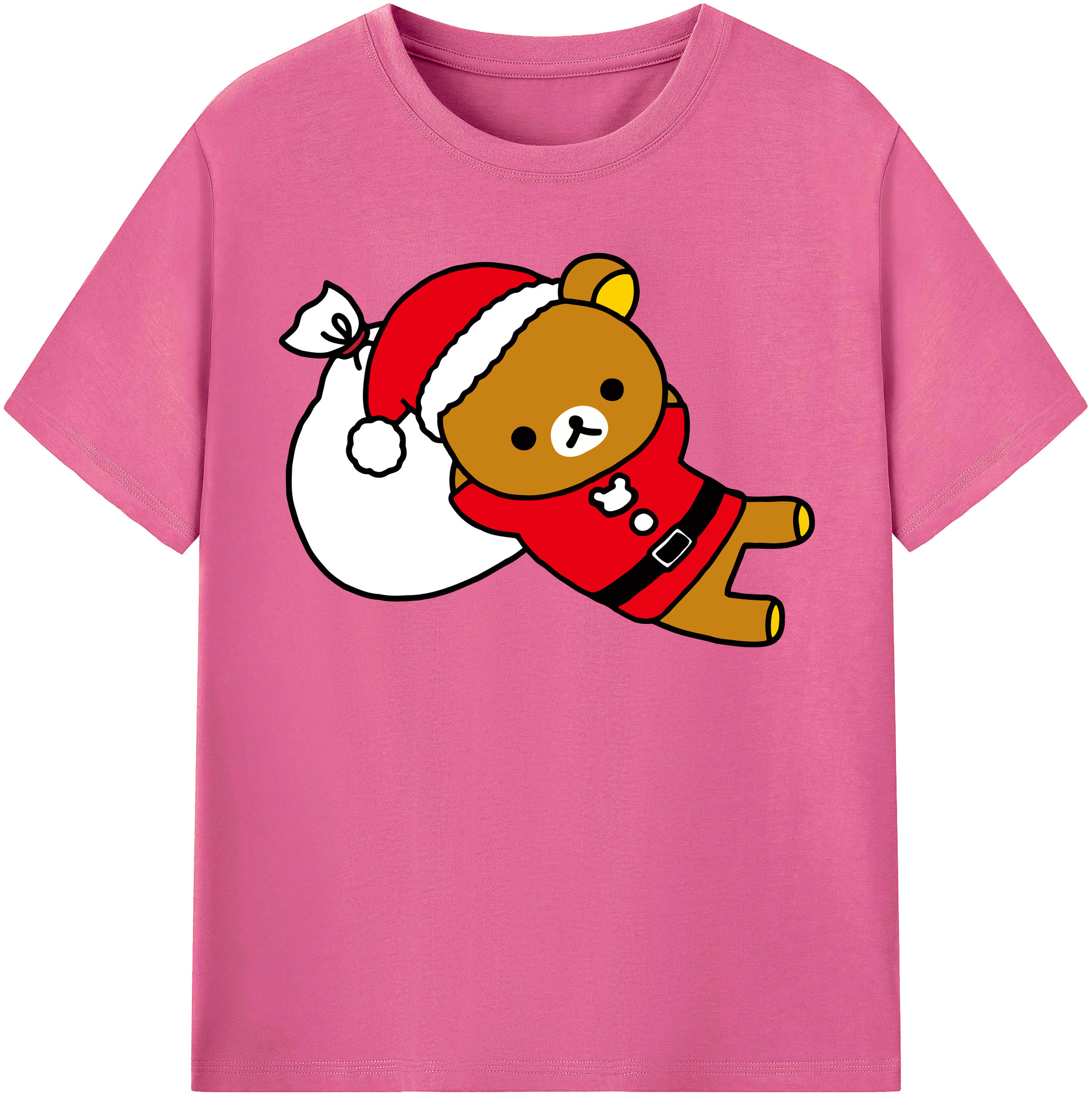 （画像用） リラックマ リラックマ キイロイトリ Rilakkuma Korilakkuma Kiiroitori レディースカジュアルプリントTシャツ（綿100％）