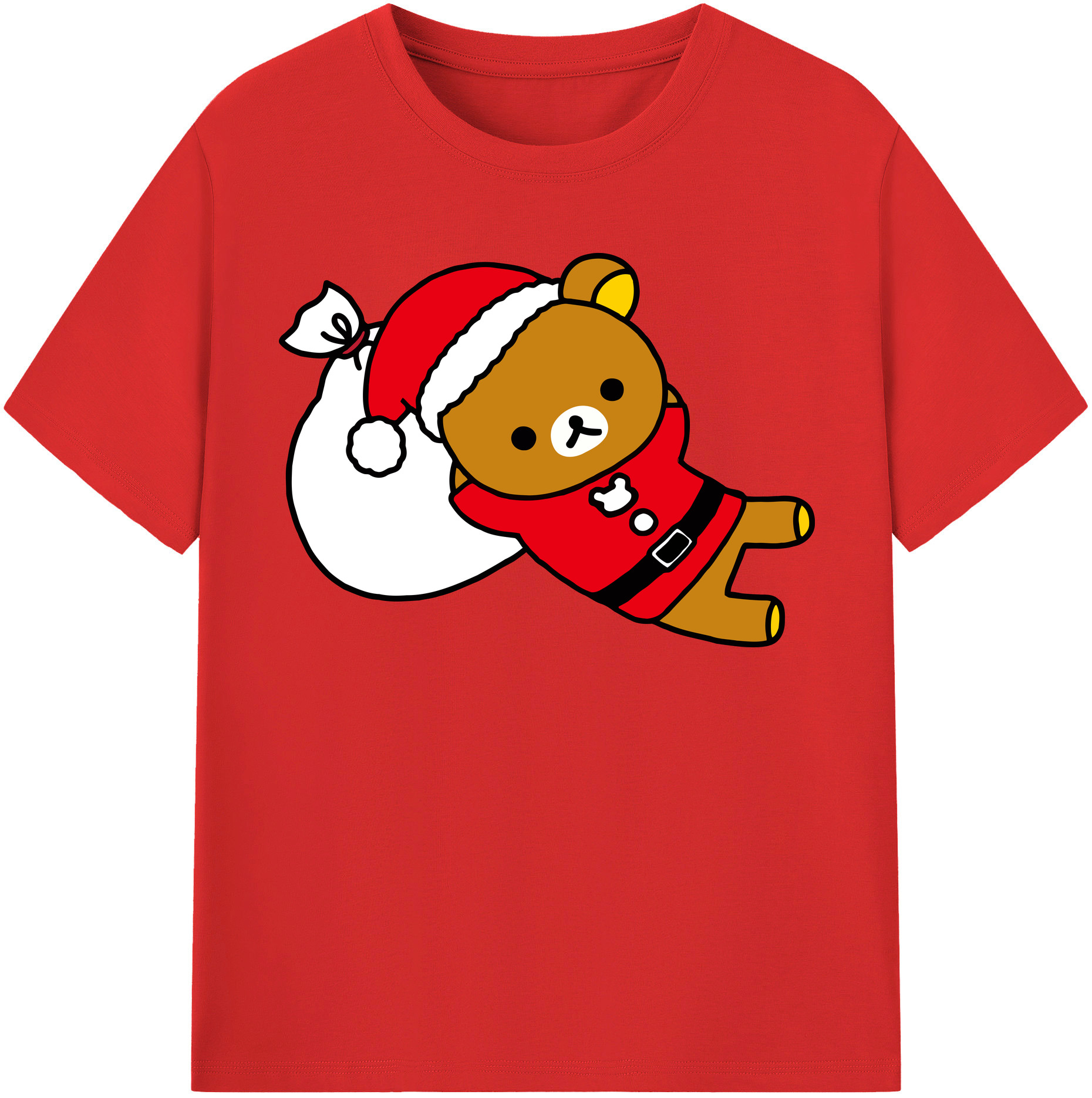 （画像用） リラックマ リラックマ キイロイトリ Rilakkuma Korilakkuma Kiiroitori レディースカジュアルプリントTシャツ（綿100％）