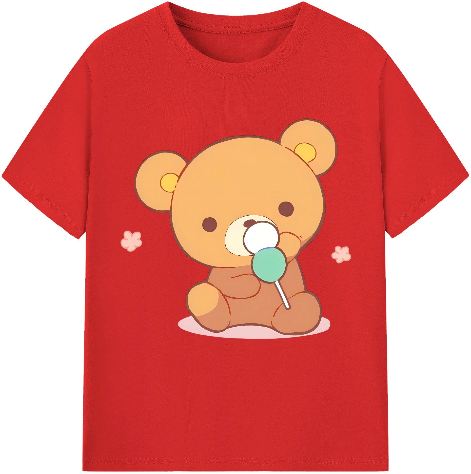 （画像用） リラックマ リラックマ キイロイトリ Rilakkuma Korilakkuma Kiiroitori レディースカジュアルプリントTシャツ（綿100％）