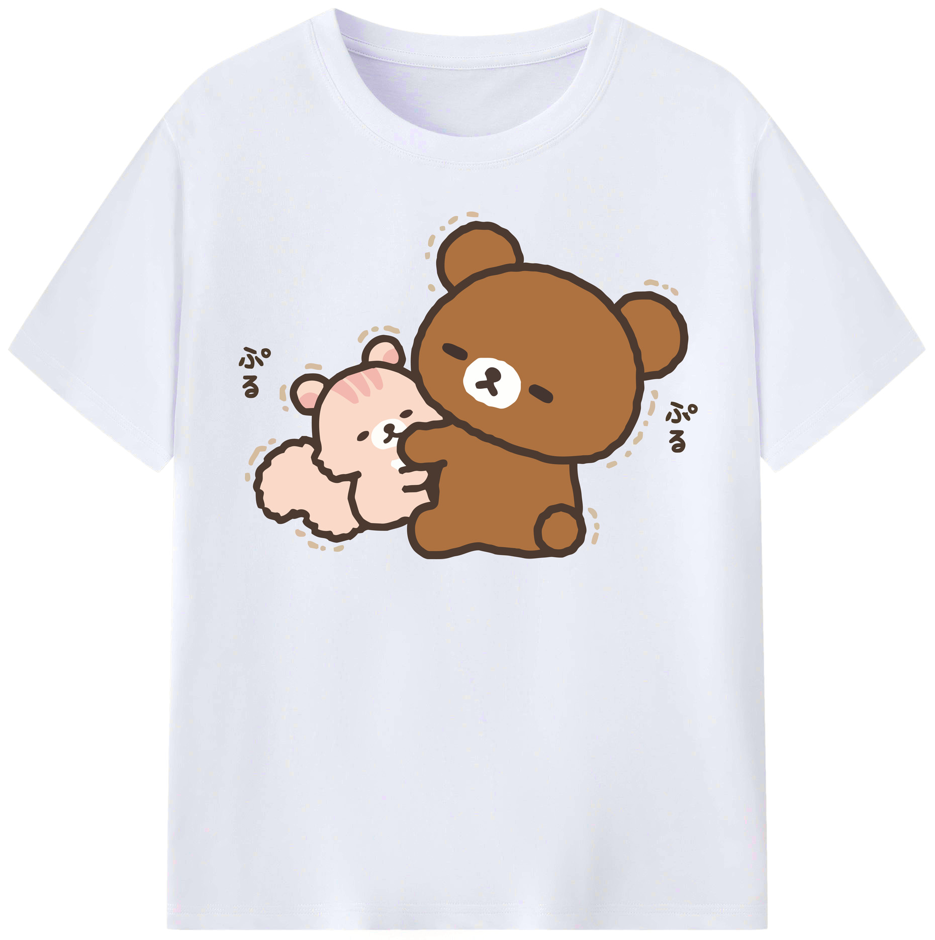 （画像用） リラックマ リラックマ キイロイトリ Rilakkuma Korilakkuma Kiiroitori レディースカジュアルプリントTシャツ（綿100％）