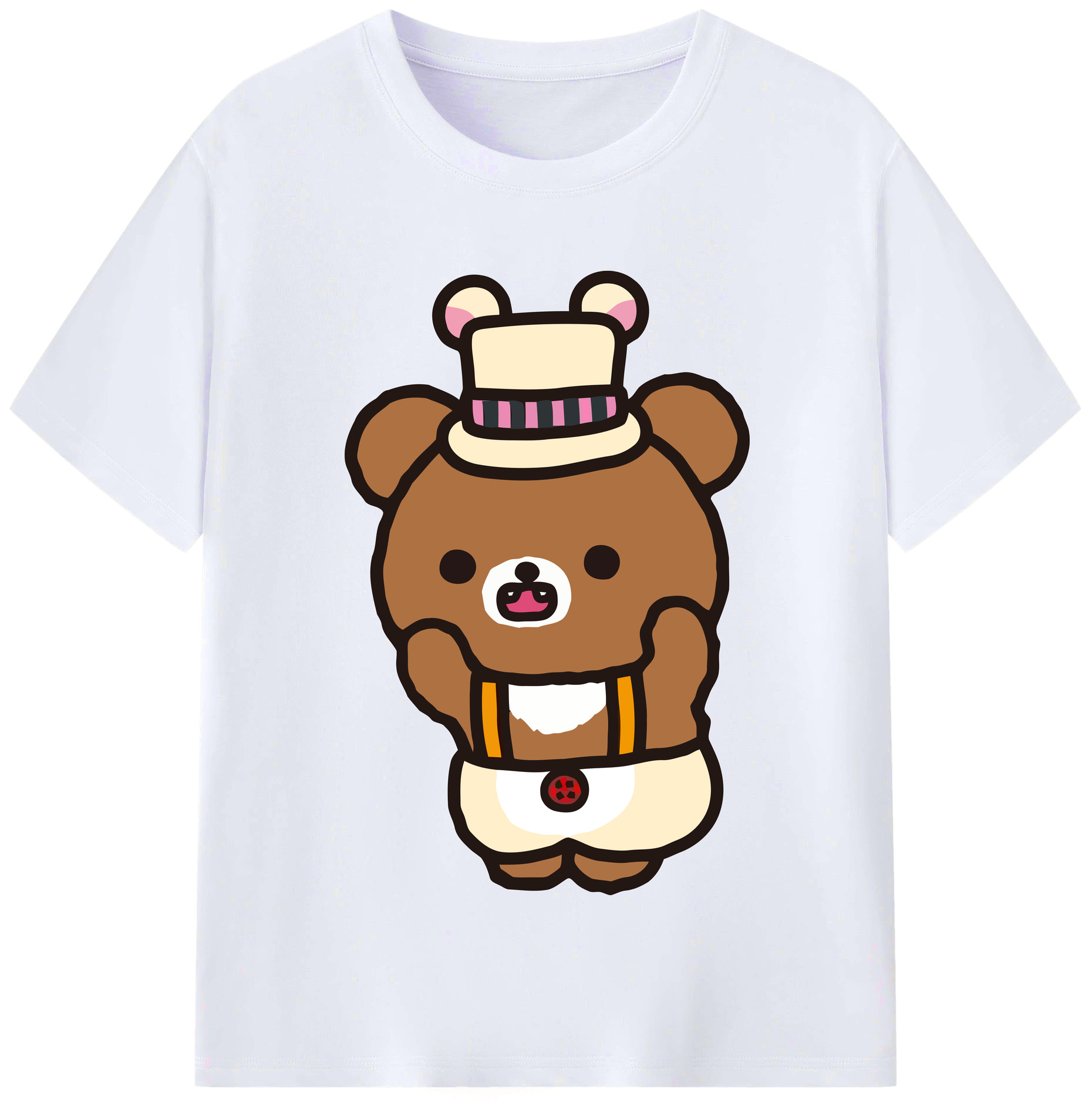 （画像用） リラックマ リラックマ キイロイトリ Rilakkuma Korilakkuma Kiiroitori レディースカジュアルプリントTシャツ（綿100％）
