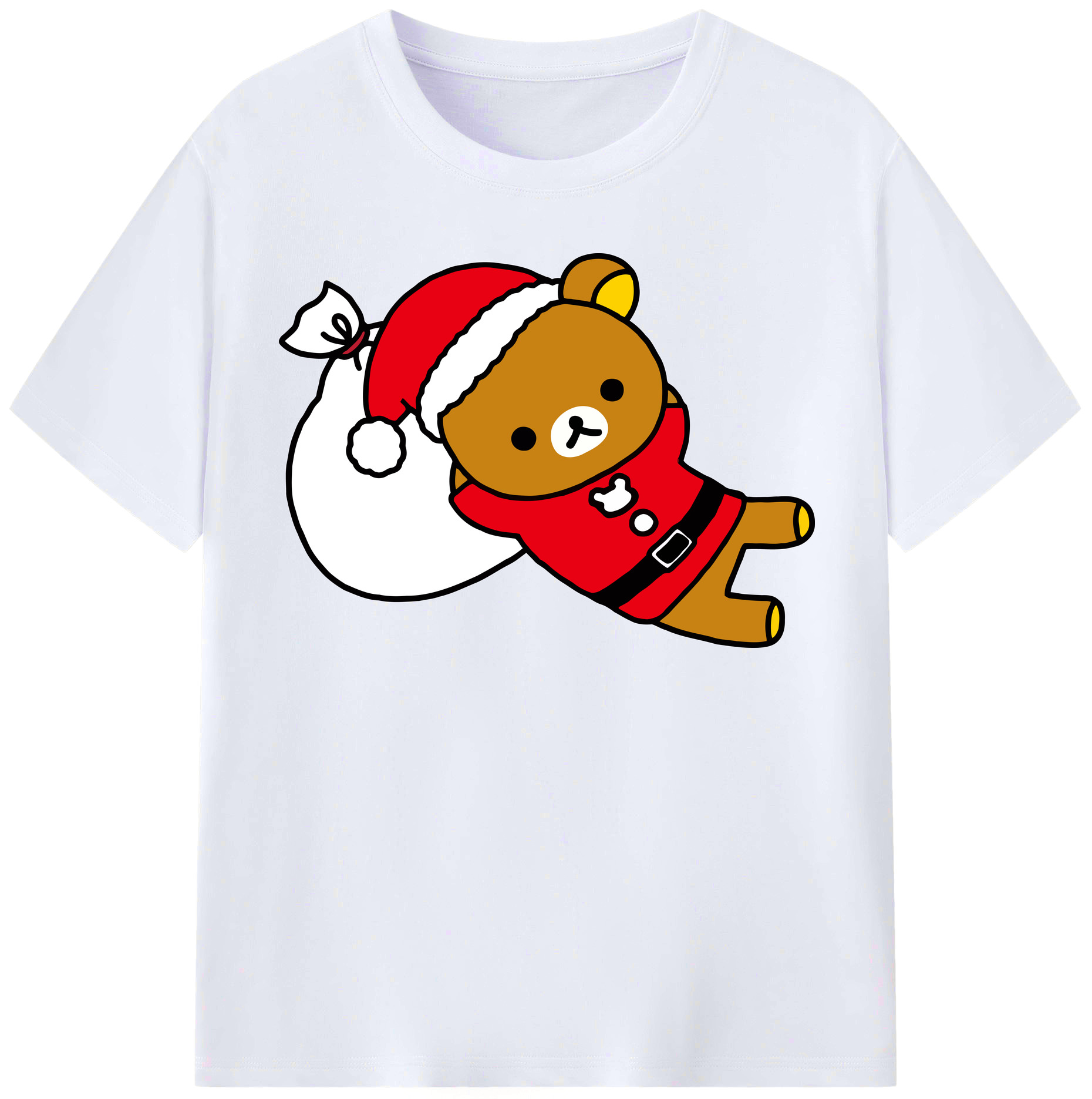 （画像用） リラックマ リラックマ キイロイトリ Rilakkuma Korilakkuma Kiiroitori レディースカジュアルプリントTシャツ（綿100％）