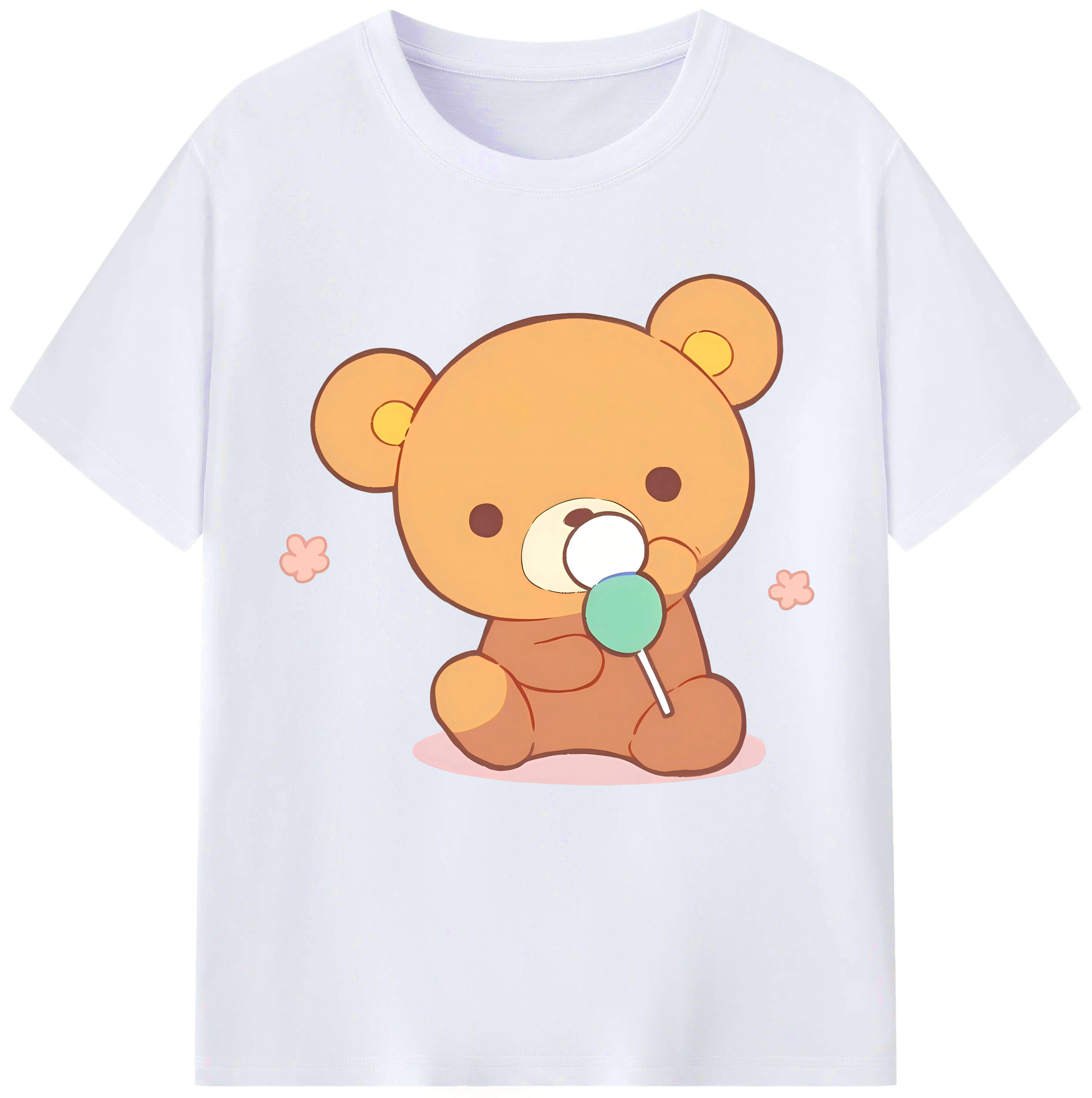 （画像用） リラックマ リラックマ キイロイトリ Rilakkuma Korilakkuma Kiiroitori レディースカジュアルプリントTシャツ（綿100％）