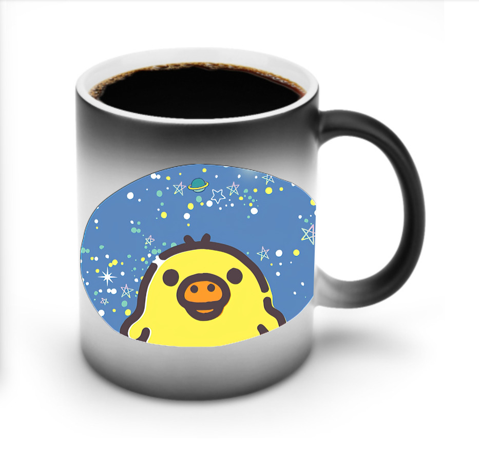 （画像用） リラックマ リラックマ キイロイトリ Rilakkuma Korilakkuma Kiiroitori 温度変色マグカップ