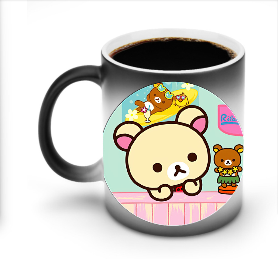 （画像用） リラックマ リラックマ キイロイトリ Rilakkuma Korilakkuma Kiiroitori 温度変色マグカップ