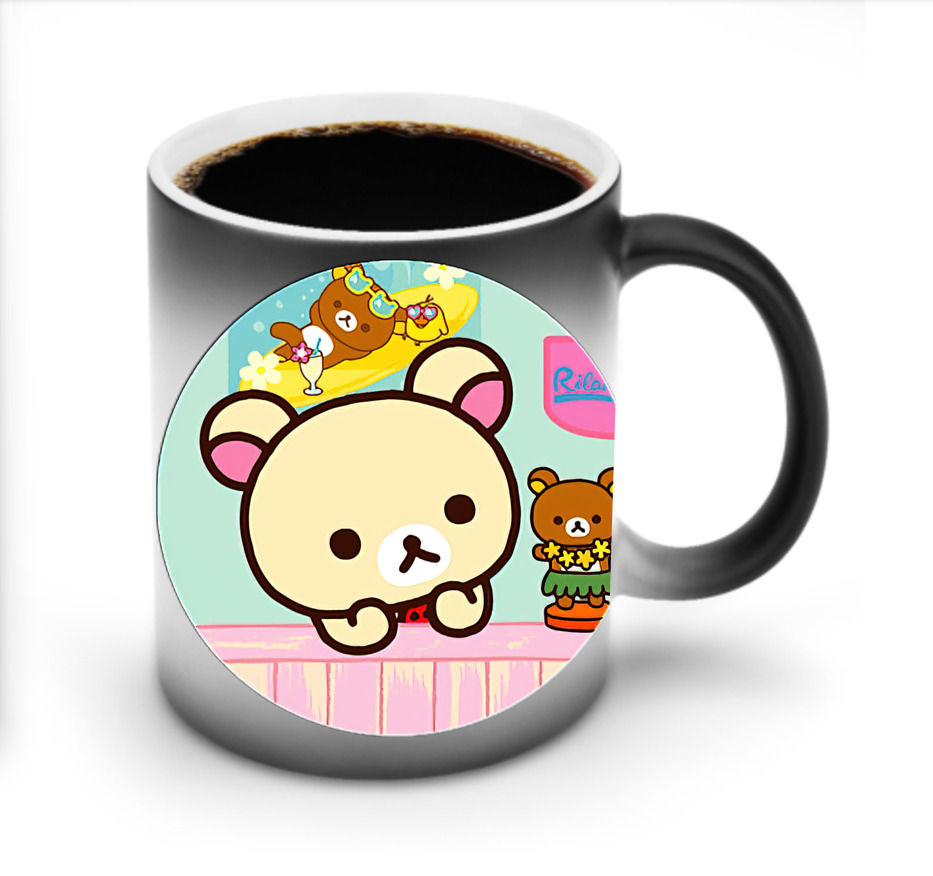 （画像用） リラックマ リラックマ キイロイトリ Rilakkuma Korilakkuma Kiiroitori 温度変色マグカップ