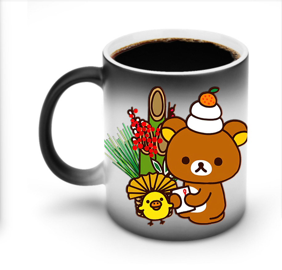 （画像用） リラックマ リラックマ キイロイトリ Rilakkuma Korilakkuma Kiiroitori 温度変色マグカップ