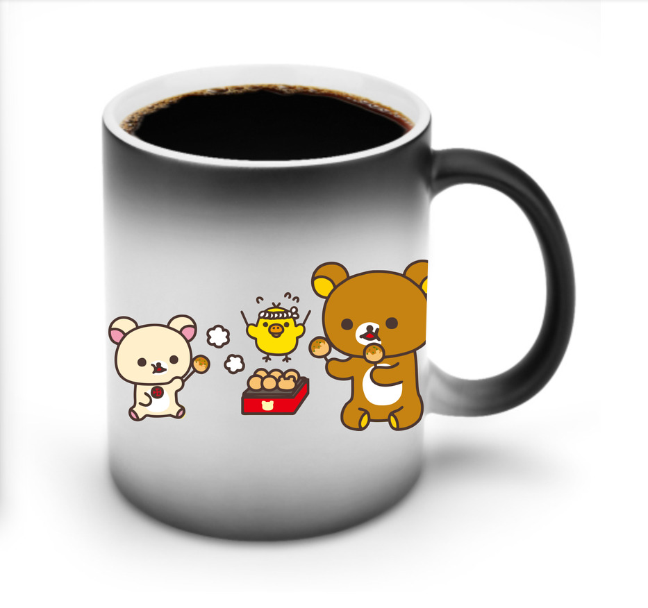 （画像用） リラックマ リラックマ キイロイトリ Rilakkuma Korilakkuma Kiiroitori 温度変色マグカップ