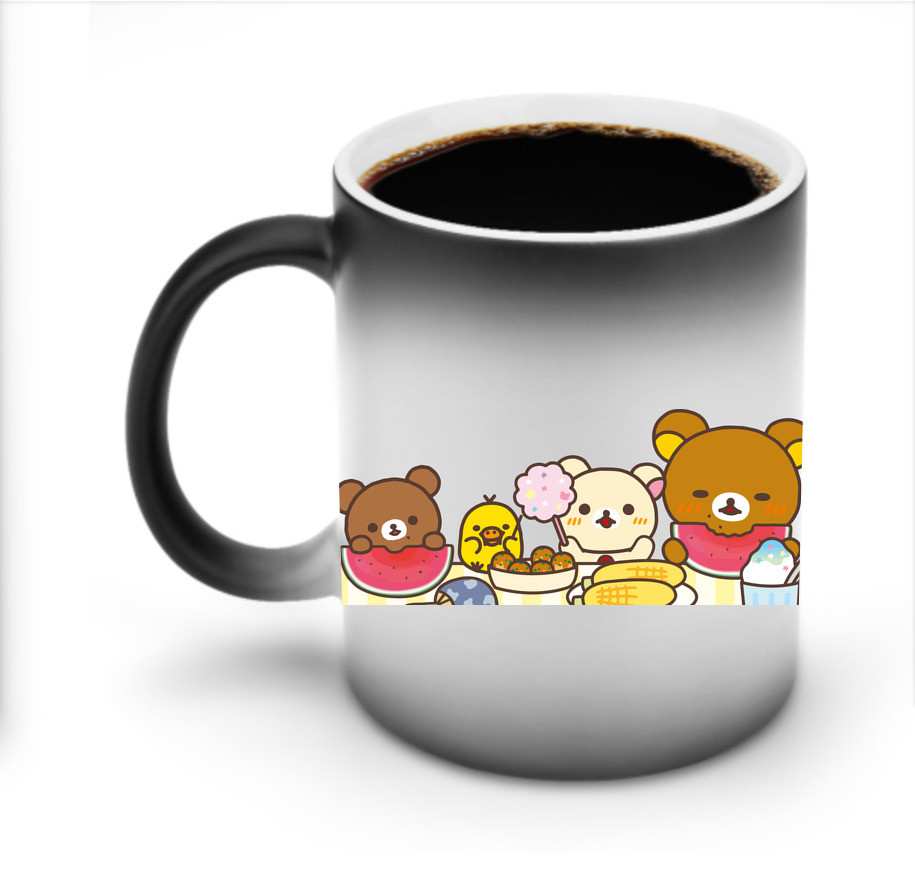 （画像用） リラックマ リラックマ キイロイトリ Rilakkuma Korilakkuma Kiiroitori 温度変色マグカップ