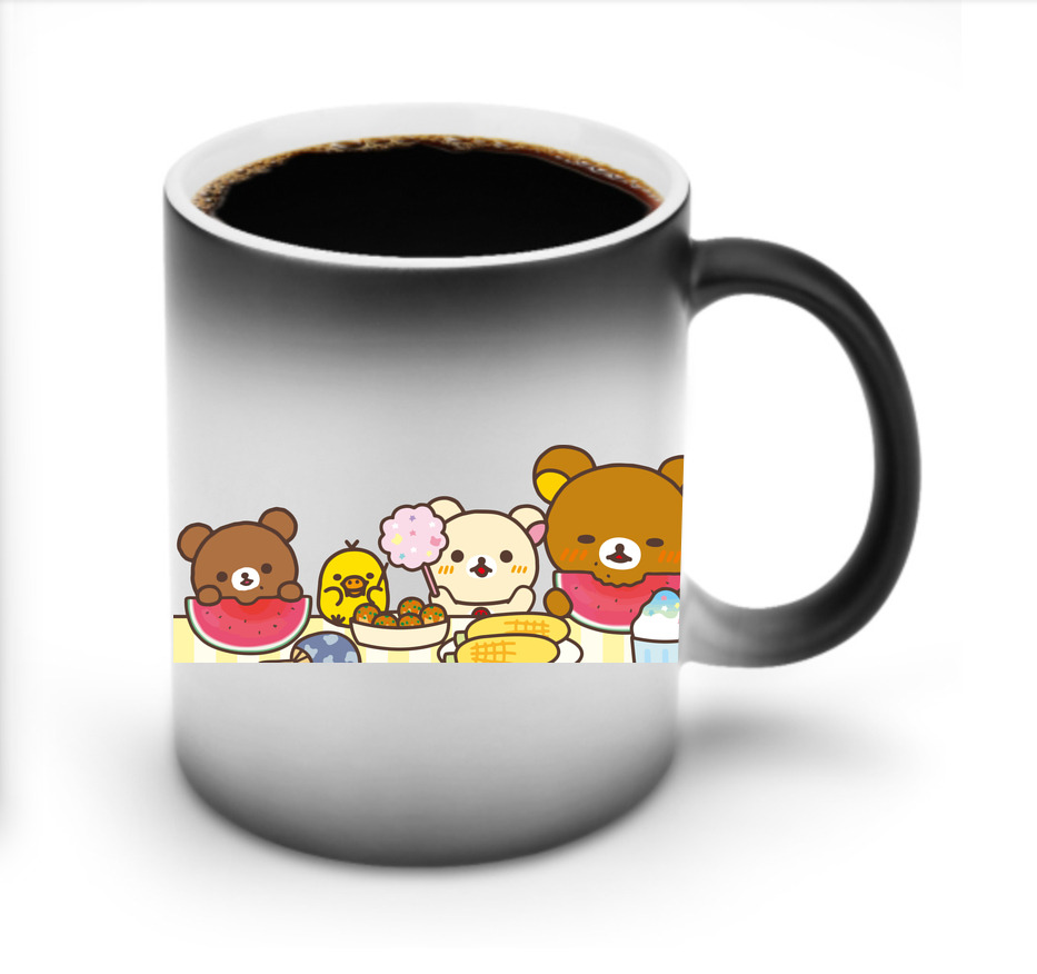 （画像用） リラックマ リラックマ キイロイトリ Rilakkuma Korilakkuma Kiiroitori 温度変色マグカップ