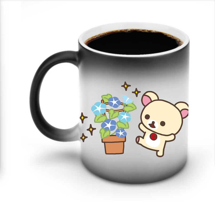 （画像用） リラックマ リラックマ キイロイトリ Rilakkuma Korilakkuma Kiiroitori 温度変色マグカップ