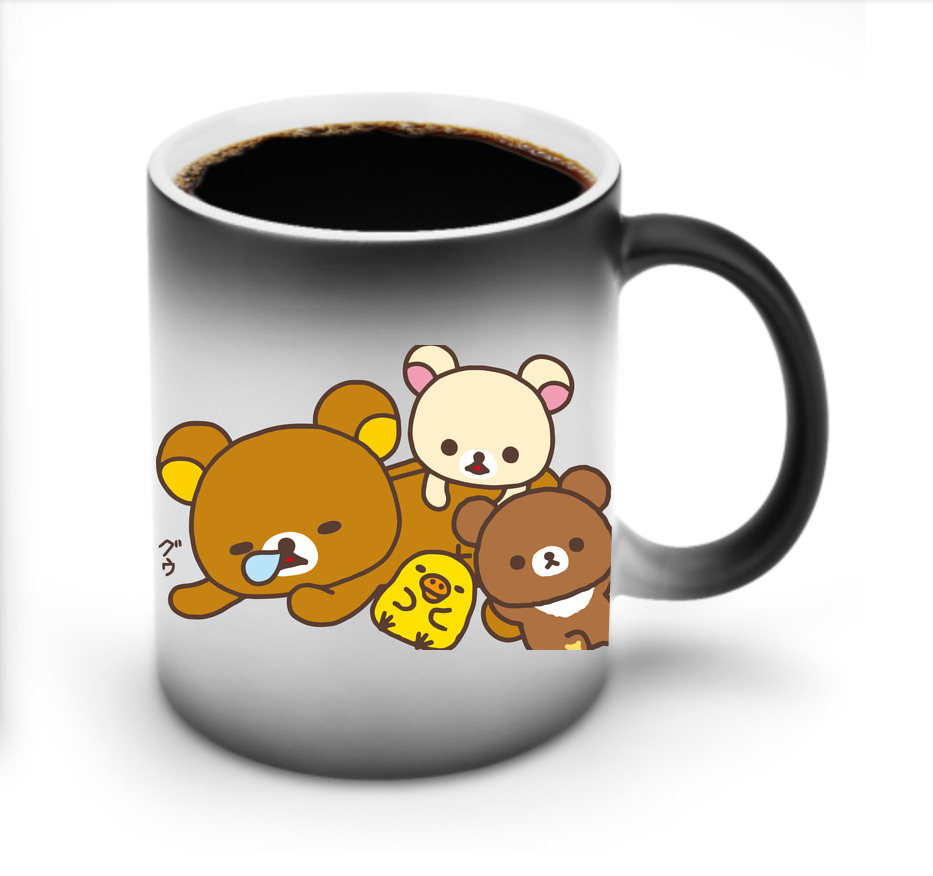 （画像用） リラックマ リラックマ キイロイトリ Rilakkuma Korilakkuma Kiiroitori 温度変色マグカップ