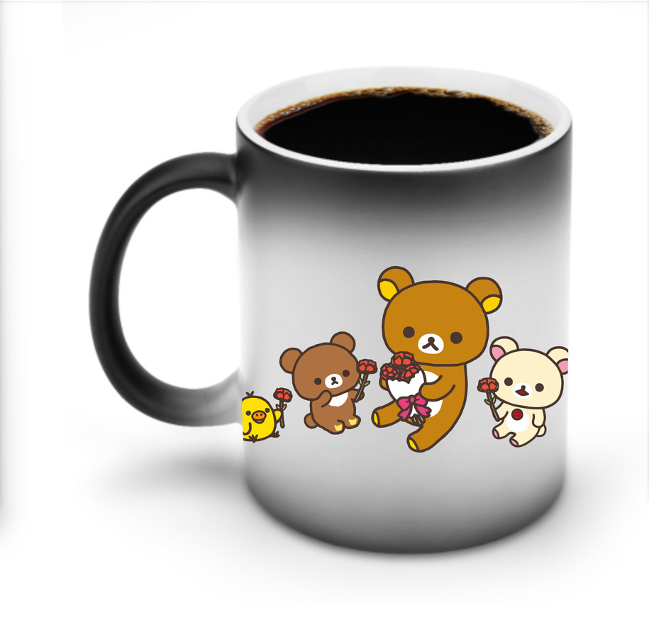 （画像用） リラックマ リラックマ キイロイトリ Rilakkuma Korilakkuma Kiiroitori 温度変色マグカップ
