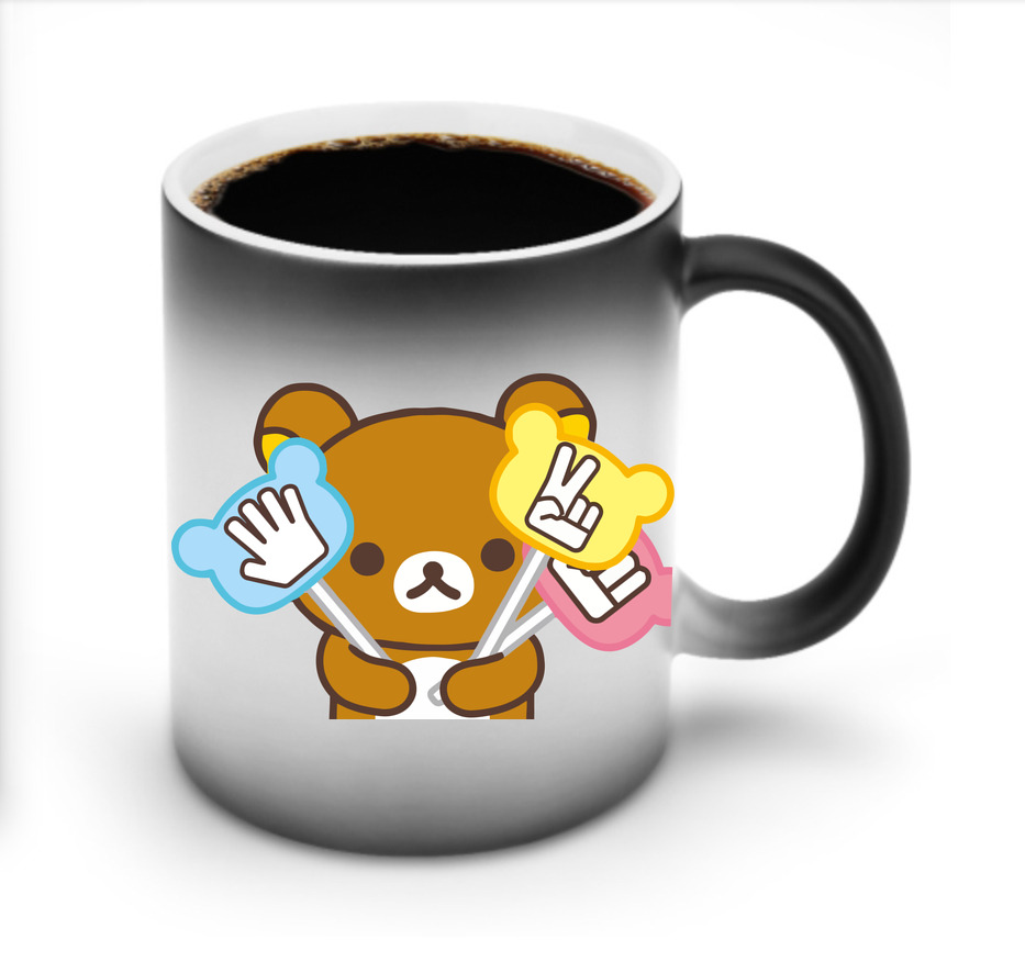 （画像用） リラックマ リラックマ キイロイトリ Rilakkuma Korilakkuma Kiiroitori 温度変色マグカップ