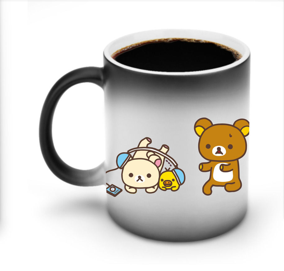 （画像用） リラックマ リラックマ キイロイトリ Rilakkuma Korilakkuma Kiiroitori 温度変色マグカップ