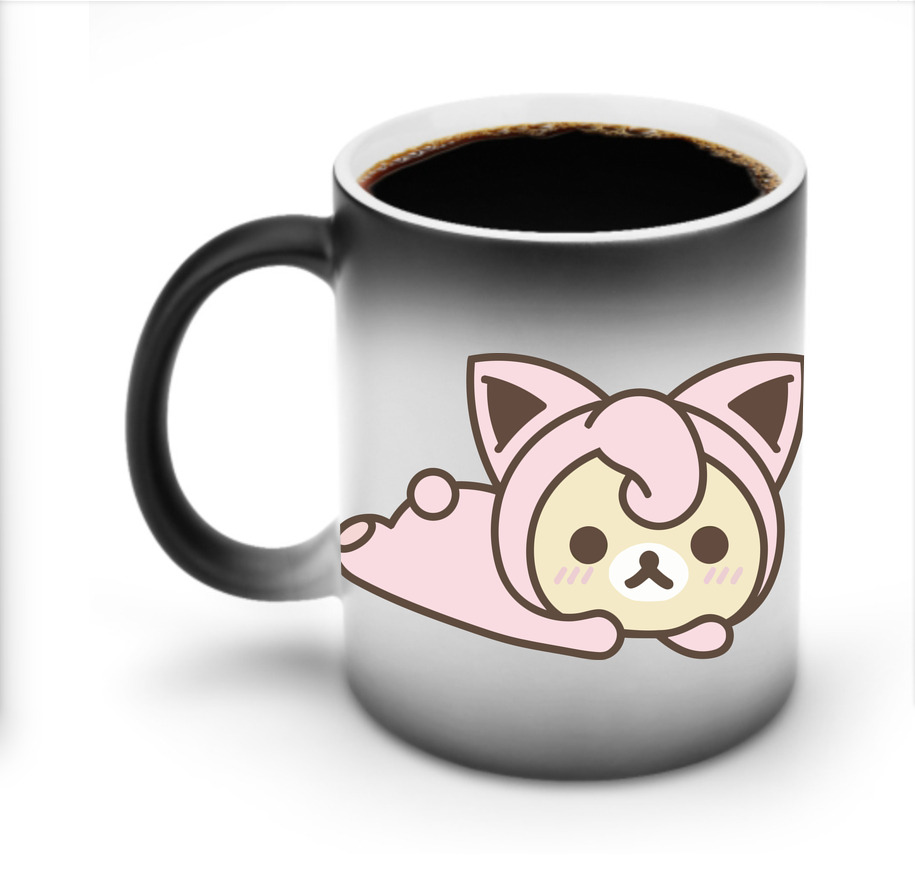 （画像用） リラックマ リラックマ キイロイトリ Rilakkuma Korilakkuma Kiiroitori 温度変色マグカップ