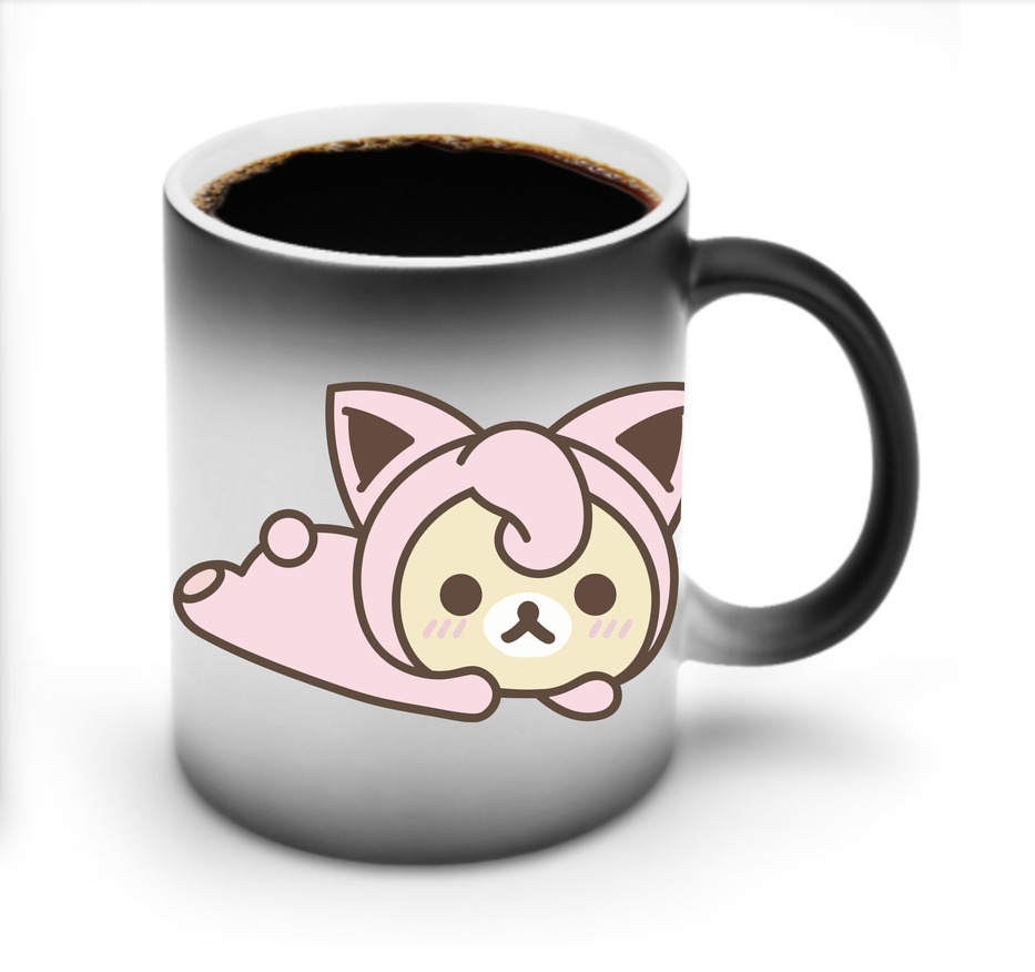 （画像用） リラックマ リラックマ キイロイトリ Rilakkuma Korilakkuma Kiiroitori 温度変色マグカップ