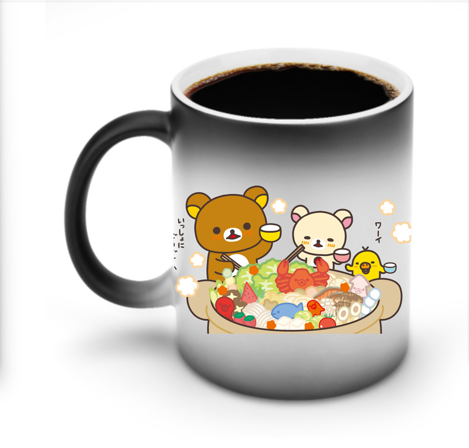 （画像用） リラックマ リラックマ キイロイトリ Rilakkuma Korilakkuma Kiiroitori 温度変色マグカップ