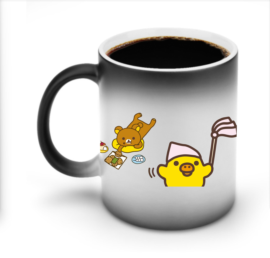 （画像用） リラックマ リラックマ キイロイトリ Rilakkuma Korilakkuma Kiiroitori 温度変色マグカップ