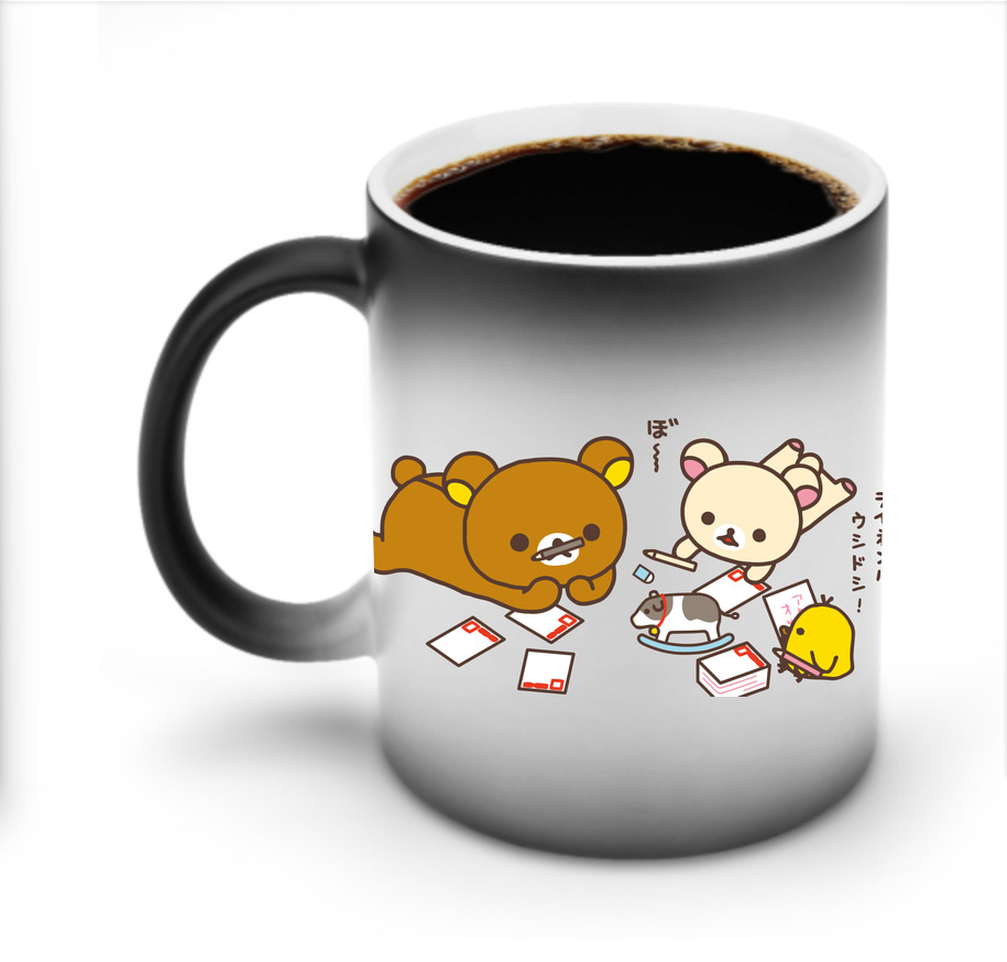 （画像用） リラックマ リラックマ キイロイトリ Rilakkuma Korilakkuma Kiiroitori 温度変色マグカップ