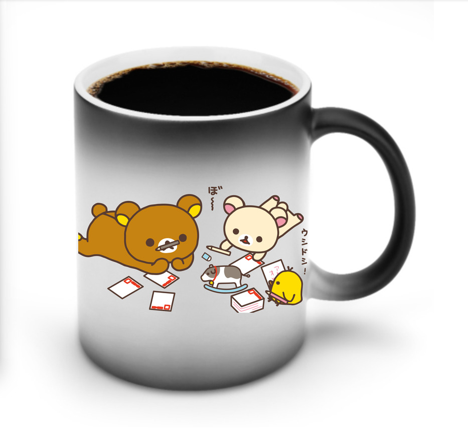 （画像用） リラックマ リラックマ キイロイトリ Rilakkuma Korilakkuma Kiiroitori 温度変色マグカップ