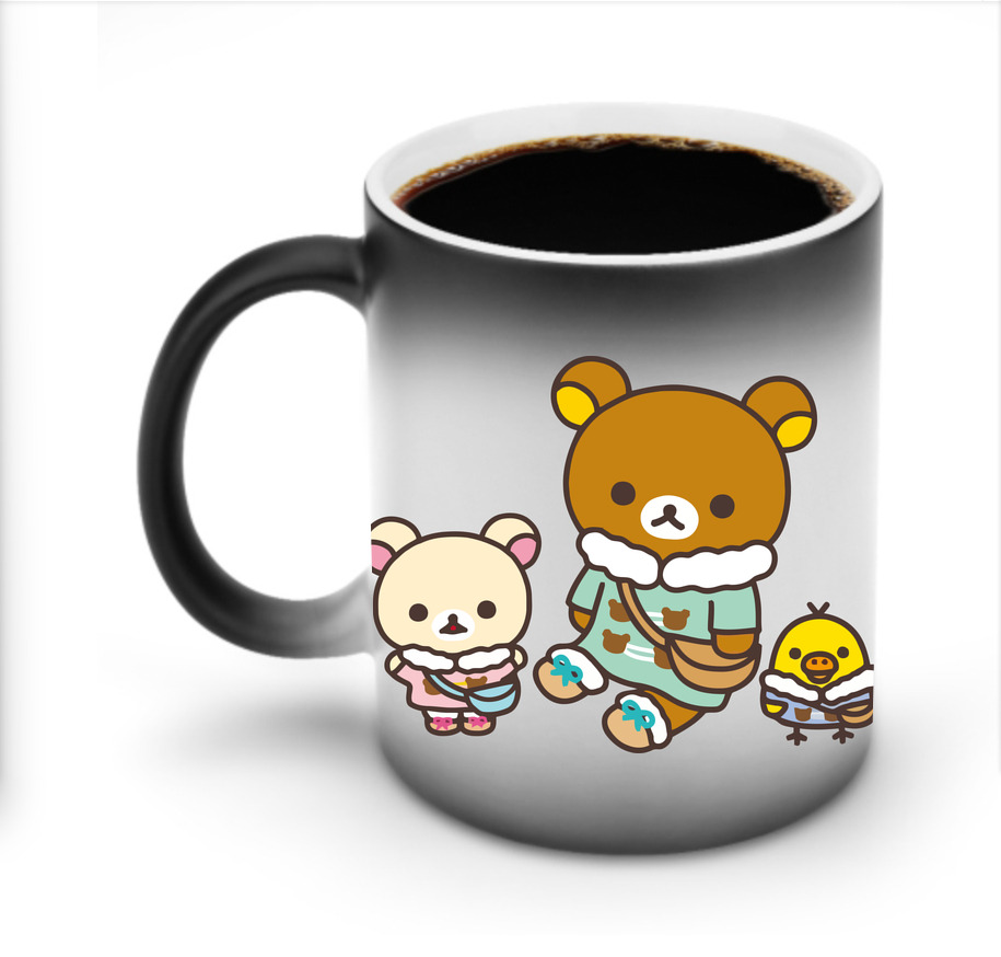 （画像用） リラックマ リラックマ キイロイトリ Rilakkuma Korilakkuma Kiiroitori 温度変色マグカップ