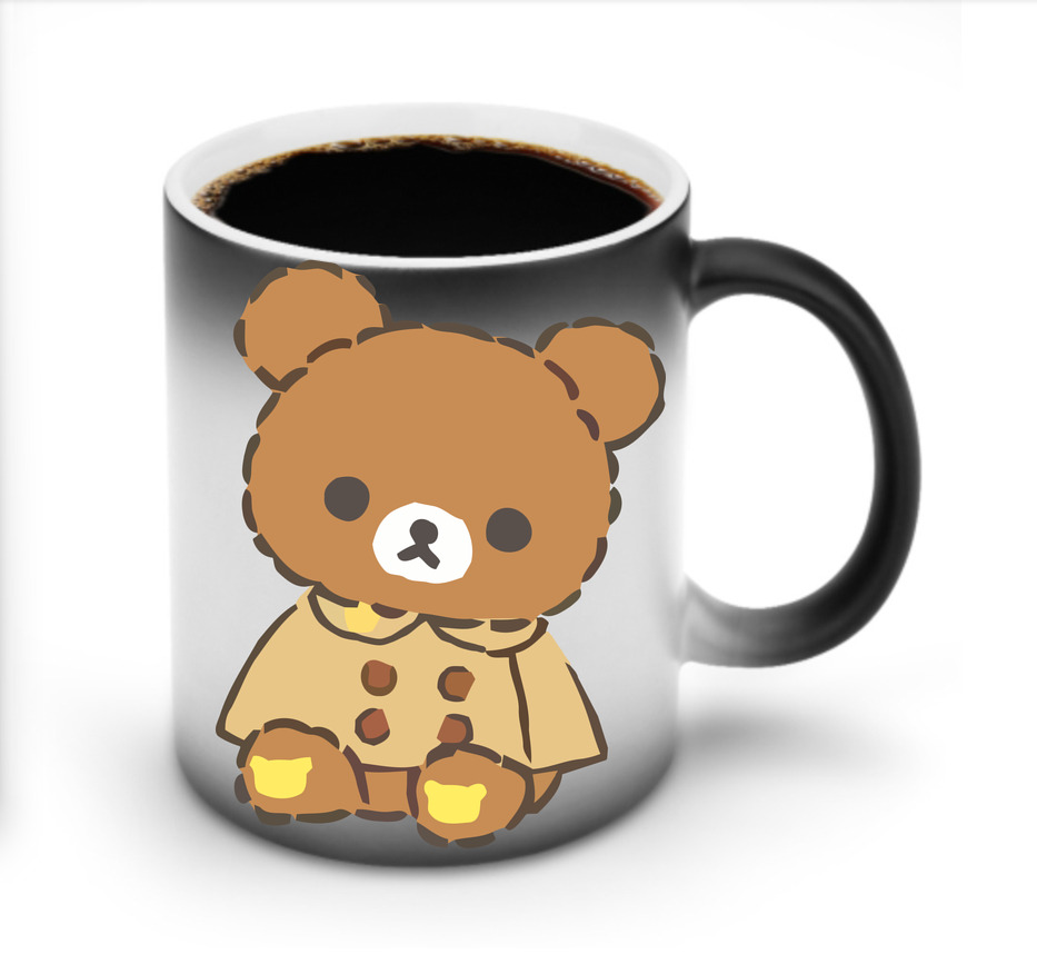 （画像用） リラックマ リラックマ キイロイトリ Rilakkuma Korilakkuma Kiiroitori 温度変色マグカップ