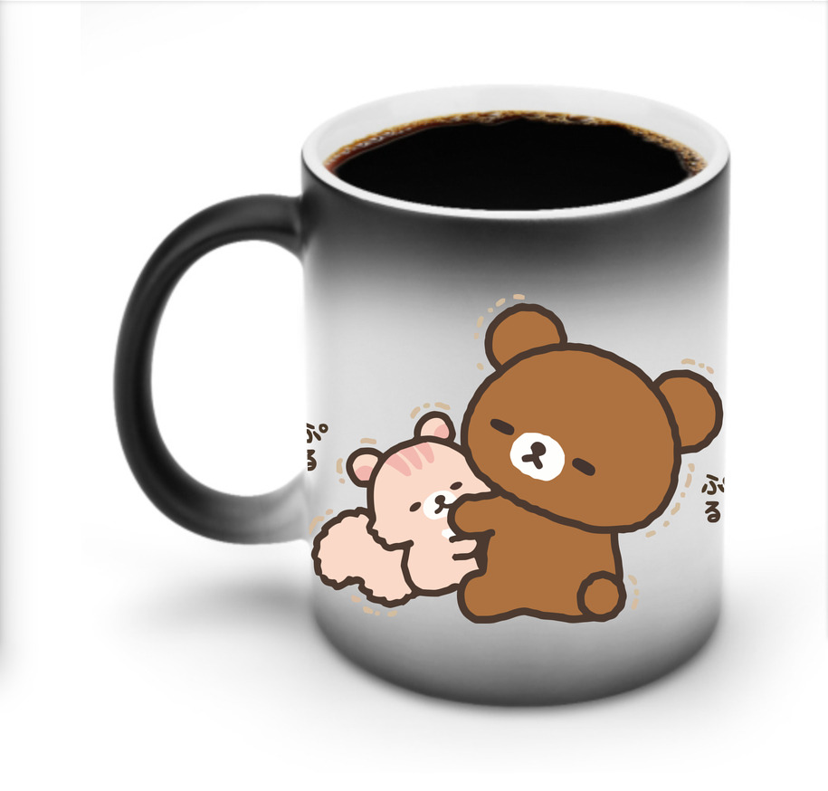 （画像用） リラックマ リラックマ キイロイトリ Rilakkuma Korilakkuma Kiiroitori 温度変色マグカップ