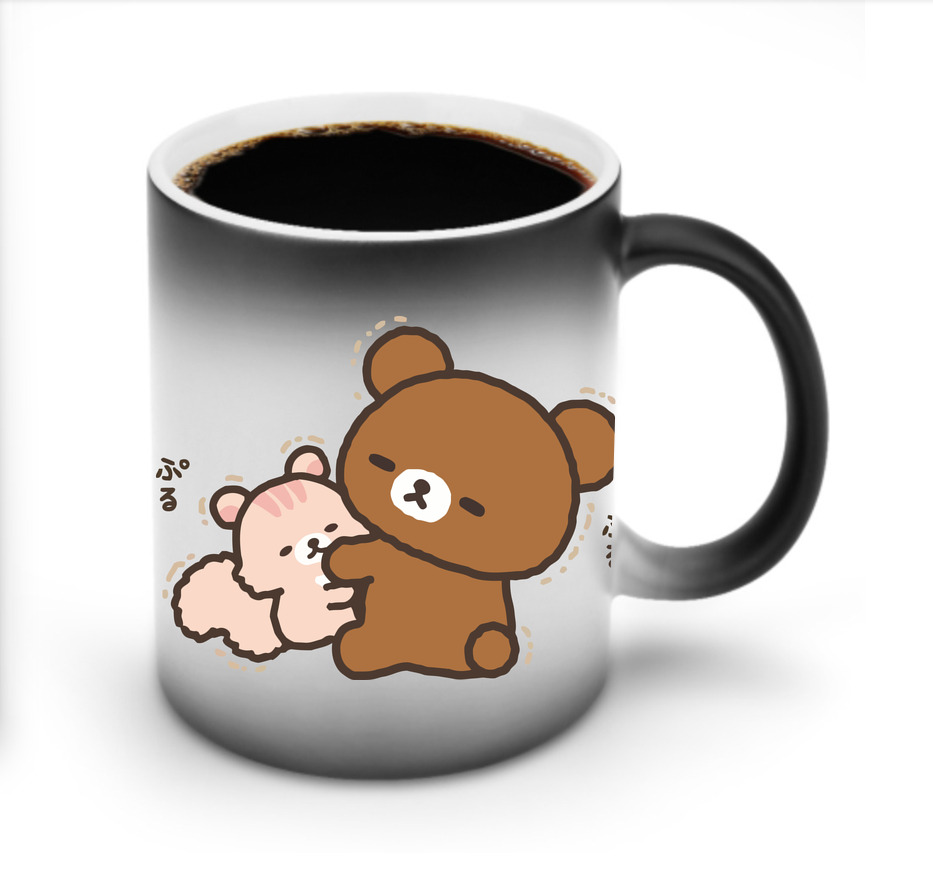 （画像用） リラックマ リラックマ キイロイトリ Rilakkuma Korilakkuma Kiiroitori 温度変色マグカップ
