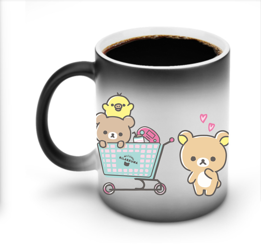 （画像用） リラックマ リラックマ キイロイトリ Rilakkuma Korilakkuma Kiiroitori 温度変色マグカップ