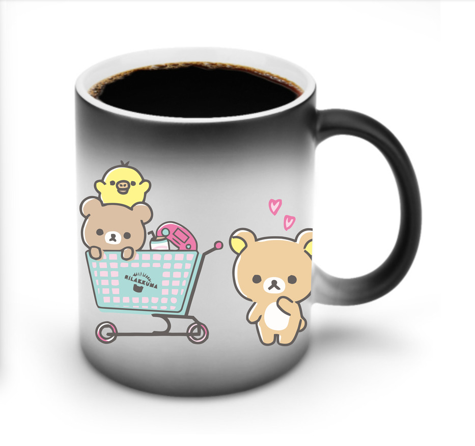 （画像用） リラックマ リラックマ キイロイトリ Rilakkuma Korilakkuma Kiiroitori 温度変色マグカップ