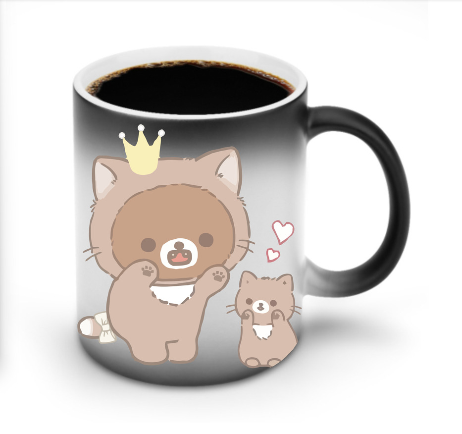（画像用） リラックマ リラックマ キイロイトリ Rilakkuma Korilakkuma Kiiroitori 温度変色マグカップ