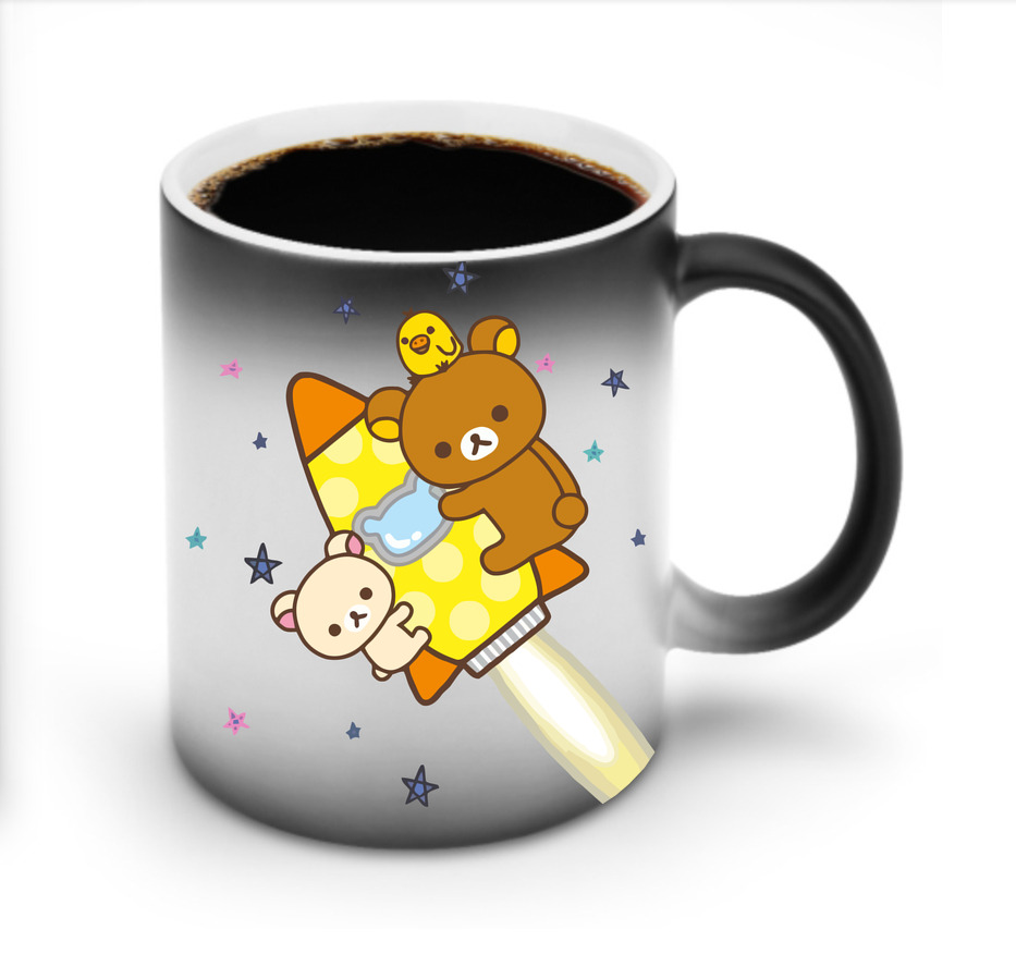 （画像用） リラックマ リラックマ キイロイトリ Rilakkuma Korilakkuma Kiiroitori 温度変色マグカップ