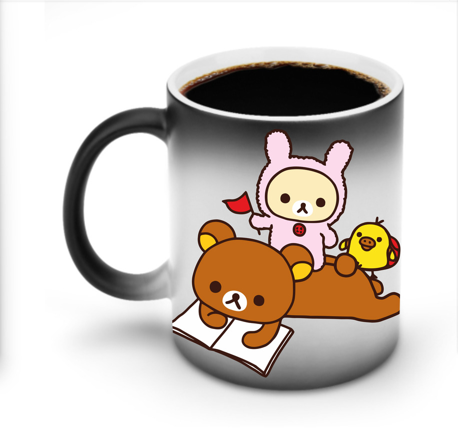 （画像用） リラックマ リラックマ キイロイトリ Rilakkuma Korilakkuma Kiiroitori 温度変色マグカップ