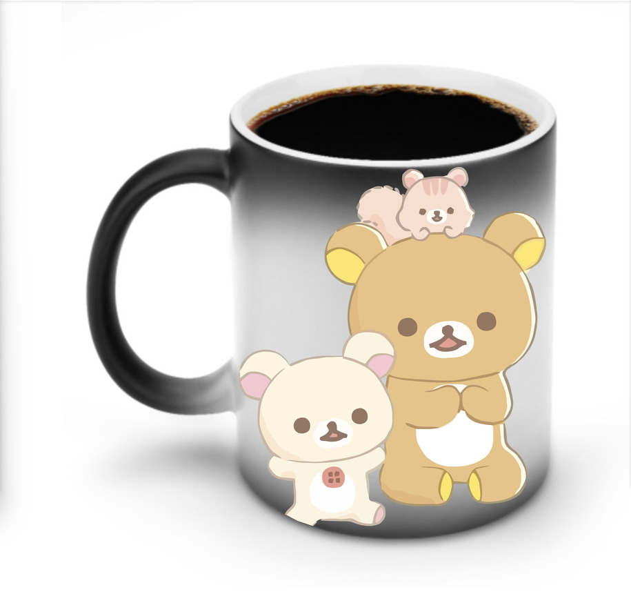 （画像用） リラックマ リラックマ キイロイトリ Rilakkuma Korilakkuma Kiiroitori 温度変色マグカップ