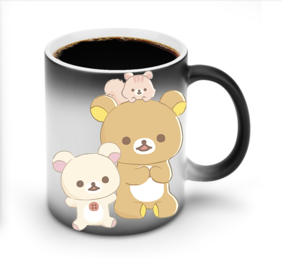 （画像用） リラックマ リラックマ キイロイトリ Rilakkuma Korilakkuma Kiiroitori 温度変色マグカップ