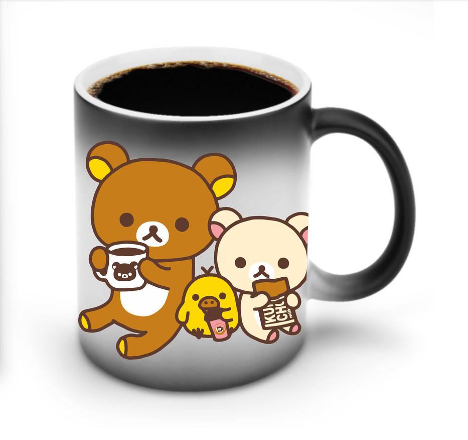 （画像用） リラックマ リラックマ キイロイトリ Rilakkuma Korilakkuma Kiiroitori 温度変色マグカップ