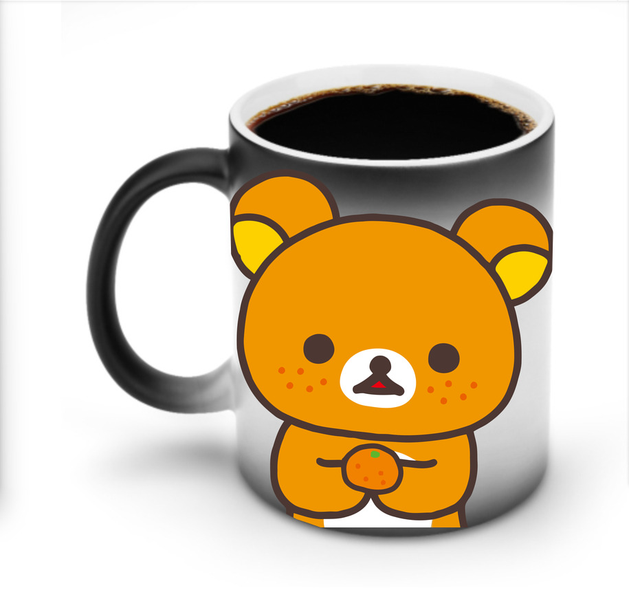 （画像用） リラックマ リラックマ キイロイトリ Rilakkuma Korilakkuma Kiiroitori 温度変色マグカップ