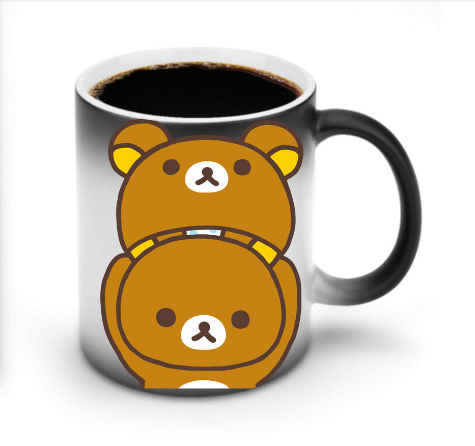 （画像用） リラックマ リラックマ キイロイトリ Rilakkuma Korilakkuma Kiiroitori 温度変色マグカップ