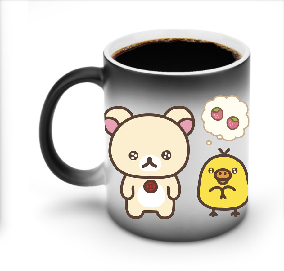 （画像用） リラックマ リラックマ キイロイトリ Rilakkuma Korilakkuma Kiiroitori 温度変色マグカップ
