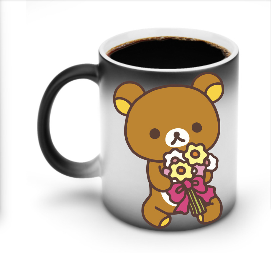（画像用） リラックマ リラックマ キイロイトリ Rilakkuma Korilakkuma Kiiroitori 温度変色マグカップ